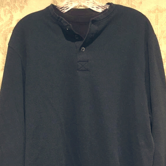 Haggar Other - HAGGAR Navy Blue/Black Layered Pullover Shirt, LT